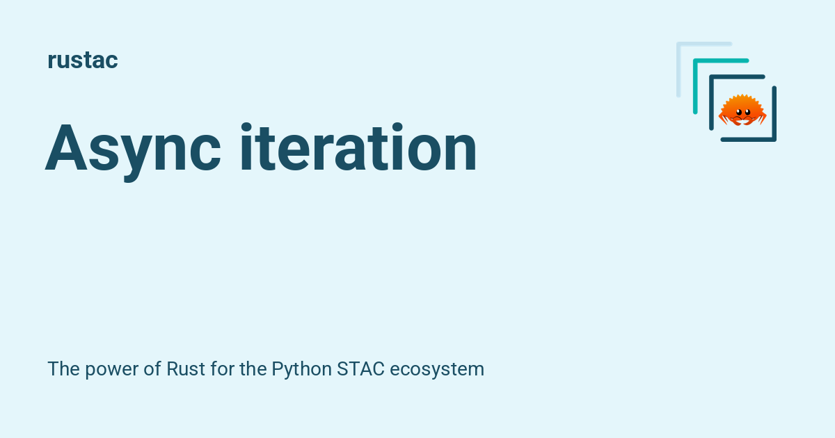 Async iteration - rustac
