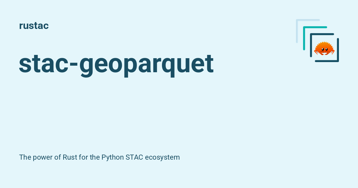 Stac stac-geoparquet - rustac